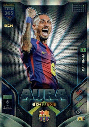 EXC34 Aura Raphinha Panini FIFA 365 2026