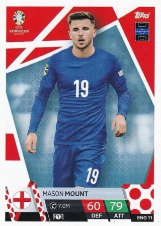ENG11 Mason Mount England Base EURO 2024 Match Attax