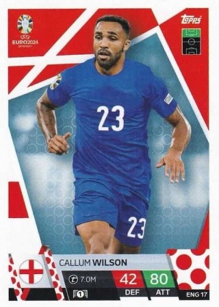 ENG17 Callum Wilson England Base EURO 2024 Match Attax