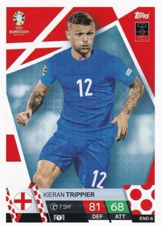 ENG6 Kieran Trippier England Base EURO 2024 Match Attax