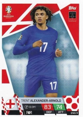 ENG9 Trent Alexander-Arnold England Base EURO 2024 Match Attax