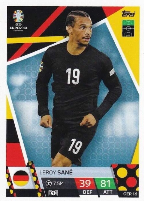 GER16 Leroy Sané Germany Base EURO 2024 Match Attax