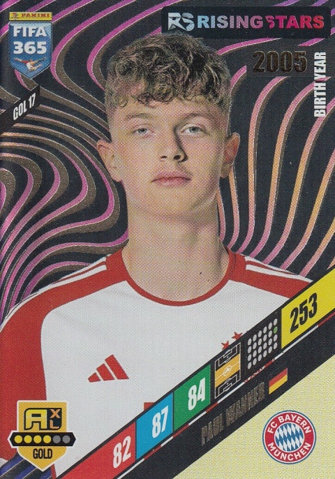 GOL17 Paul Wanner FC Bayern Gold / Rising Star FIFA 365 2024