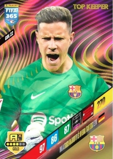 GOL22 Marc-André ter Stegen FC Barcelona Gold / Top Keeper FIFA 365 2024