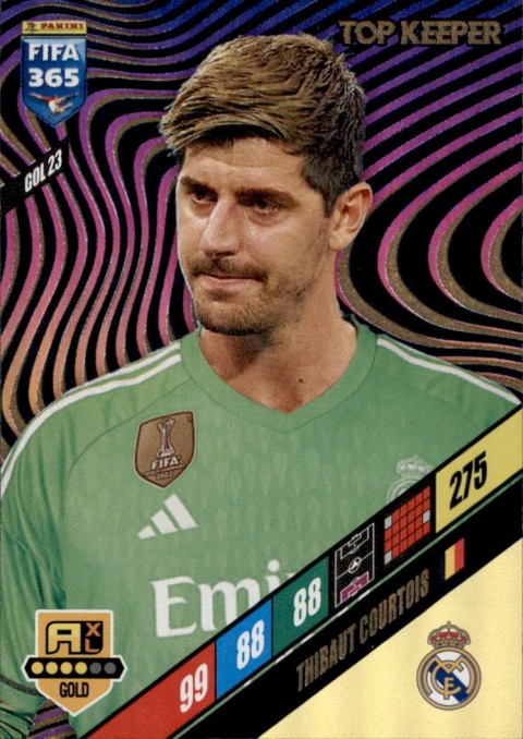 GOL23 Thibaut Courtois Real Madryt Gold / Top Keeper FIFA 365 2024