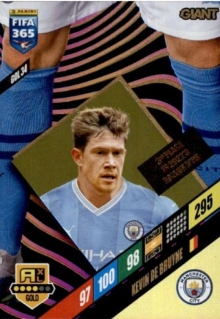 GOL34 Kevin De Bruyne Manchester City Gold / Giant FIFA 365 2024