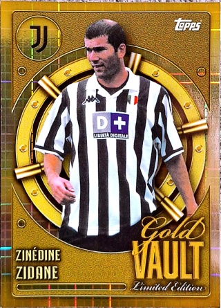 GV-5 Zinédine Zidane Juventus Gold Vault Limited Edition Topps Collector Tin