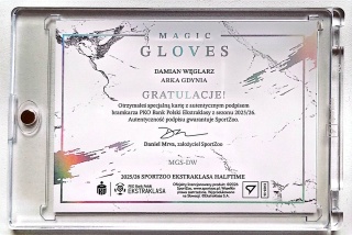 Damian Węglarz 13/25 Arka Gdynia Magic Gloves Sportzoo Ekstraklasa 2025/26