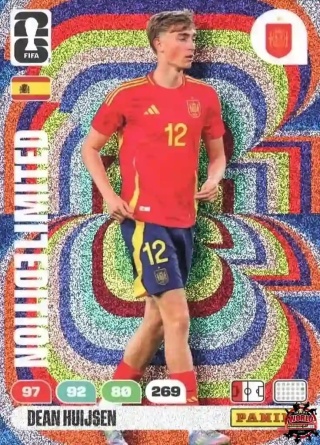 LE-DH Dean Huijsen Spain Limited Edition Panini FIFA World Cup 2026