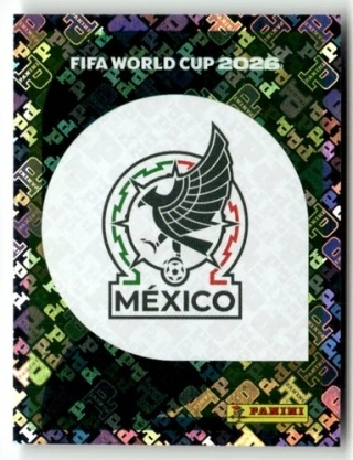 MEX1 Emblem Meksyk foil Naklejki FIFA World Cup 2026 Panini