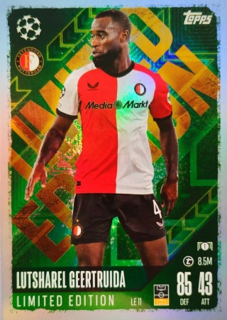 LE11 Lutsharel Geertruida Feyenoord Limited Edition Match Attax 2024/25