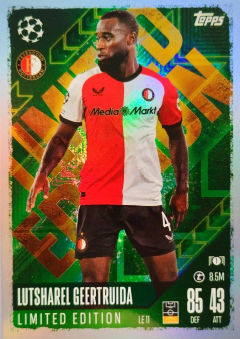 LE11 Lutsharel Geertruida Feyenoord Limited Edition Match Attax 2024/25