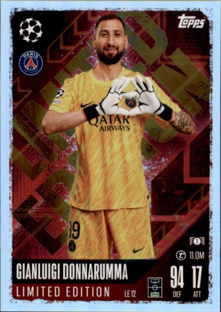 LE12 Gianluigi Donnarumma Paris Saint-Germain Limited Edition Match Attax 2024/25