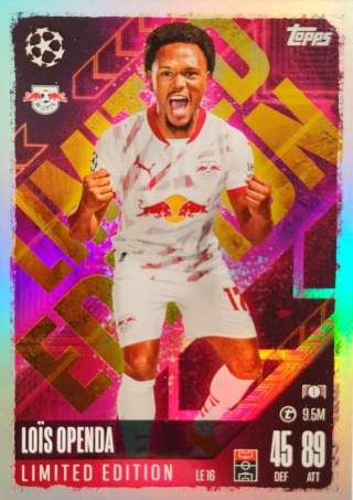 LE16 Lois Openda RB Leipzig Limited Edition Match Attax 2024/25
