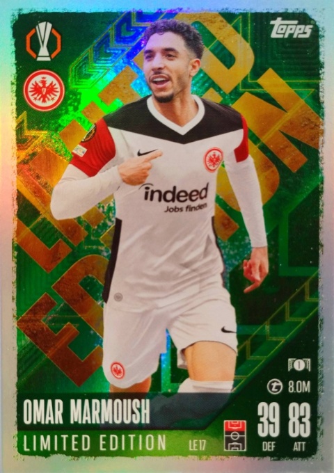 LE17 Omar Marmoush Eintracht Frankfurt Limited Edition Match Attax 2024/25
