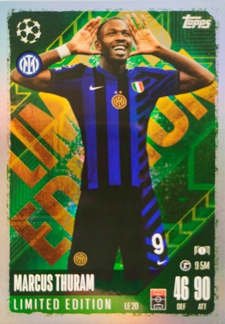 LE20 Marcus Thuram FC Internazionale Milano Limited Edition Match Attax 2024/25