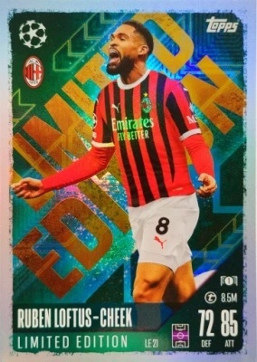 LE21 Ruben Loftus Cheek AC Milan Limited Edition Match Attax 2024/25
