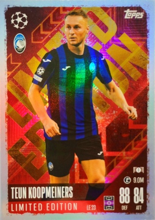 LE23 Teun Koopmeiners Atalanta BC Limited Edition Match Attax 2024/25