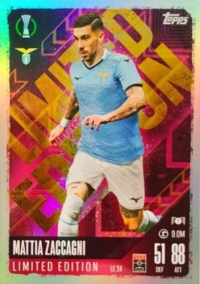 LE24 Mattia Zaccagni SS Lazio Limited Edition Match Attax 2024/25