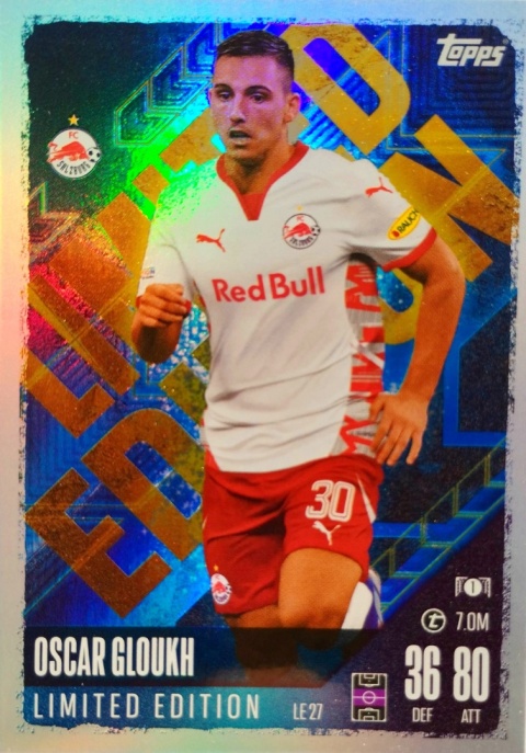 LE27 Oscar Gloukh FC Salzburg Limited Edition Match Attax 2024/25