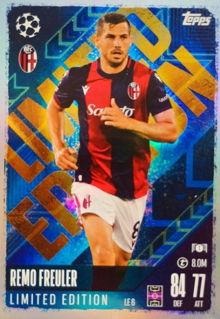 LE6 Remo Freuler Bologna FC 1909 Limited Edition Match Attax 2024/25