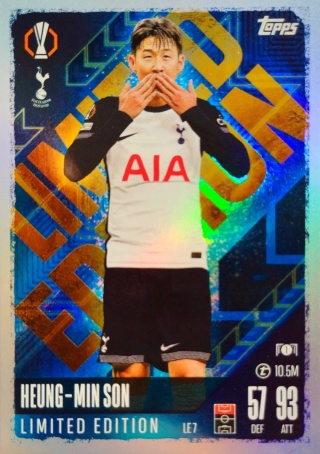 LE7 Heung-Min Son Tottenham Hotspur Limited Edition Match Attax 2024/25