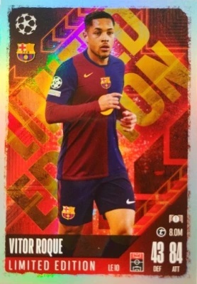 LE10 Vitor Roque FC Barcelona Limited Edition Match Attax 2024/25