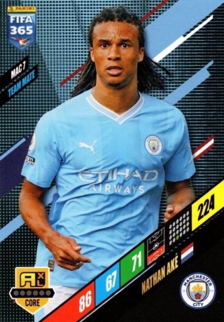 MAC7 Nathan Aké Manchester City Base FIFA 365 2024