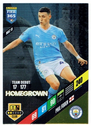 MAC15 Phil Foden Manchester City Homegrown FIFA 365 2024