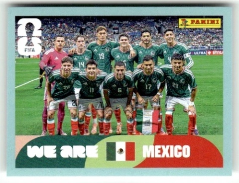MEX13 Team Photo Meksyk Base Naklejki FIFA World Cup 2026 Panini