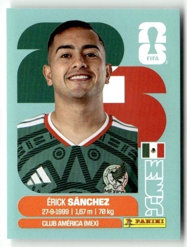MEX14 Érick Sánchez Meksyk Base Naklejki FIFA World Cup 2026 Panini