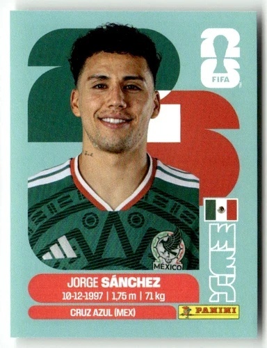 MEX4 Jorge Sánchez Meksyk Base Naklejki FIFA World Cup 2026 Panini