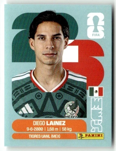 MEX8 Diego Lainez Meksyk Base Naklejki FIFA World Cup 2026 Panini