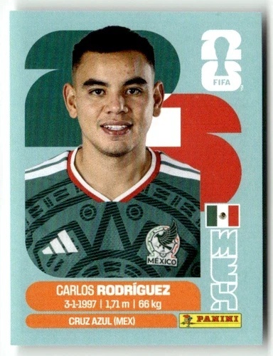 MEX9 Carlos Rodriguez Meksyk Base Naklejki FIFA World Cup 2026 Panini