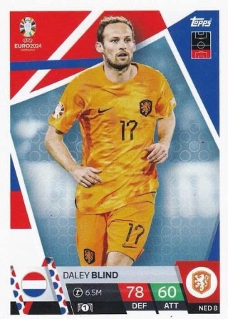 NED8 Daley Blind Netherlands Base EURO 2024 Match Attax