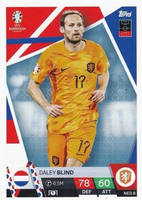 NED8 Daley Blind Netherlands Base EURO 2024 Match Attax