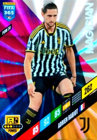 POW34 Adrien Rabiot Juventus Power / Magician FIFA 365 2024