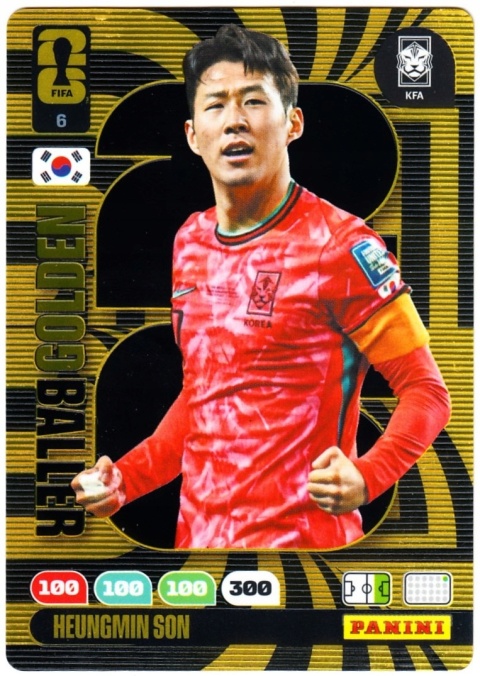 6 Son Heung-Min Korea Golden Baller Panini FIFA World Cup 2026