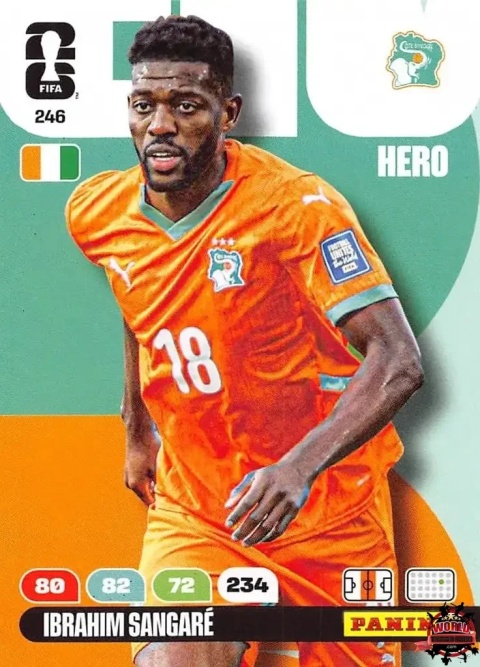 246 Ibrahim Sangare Ivory Coast Hero Panini FIFA World Cup 2026