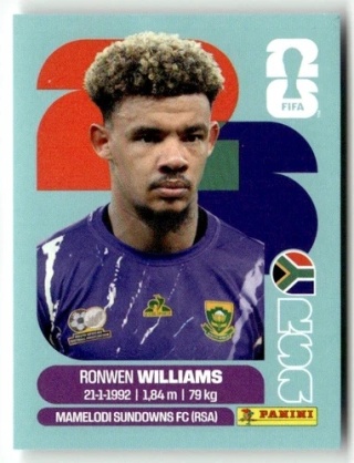 RSA2 Ronwen Williams RPA Base Naklejki FIFA World Cup 2026 Panini