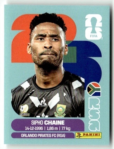 RSA3 Sipho Chaine RPA Base Naklejki FIFA World Cup 2026 Panini