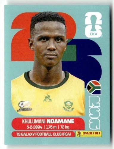 RSA7 Khulumani Ndamane RPA Base Naklejki FIFA World Cup 2026 Panini
