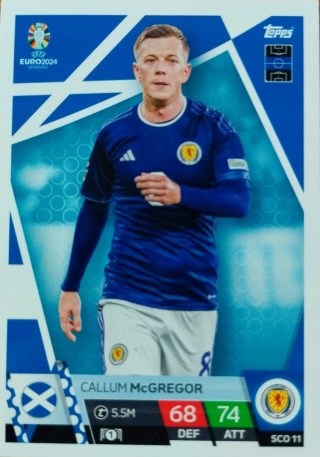 SCO11 Callum McGregor Scotland Base EURO 2024 Match Attax