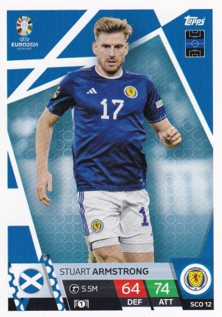 SCO12 Stuart Armstrong Scotland Base EURO 2024 Match Attax