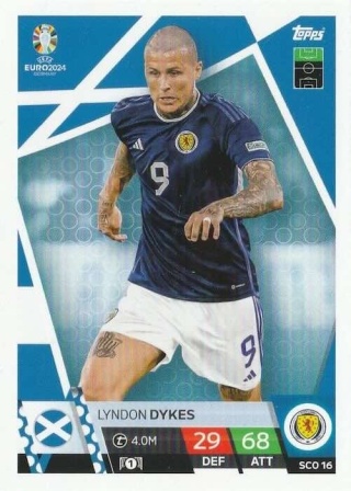 SCO16 Lyndon Dykes Scotland Base EURO 2024 Match Attax